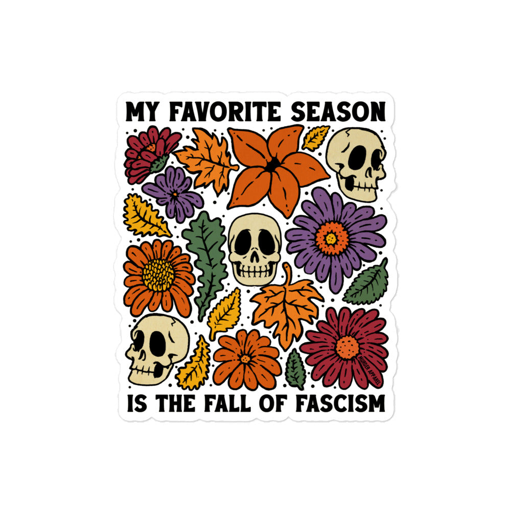 Fall Of Fascism Sticker