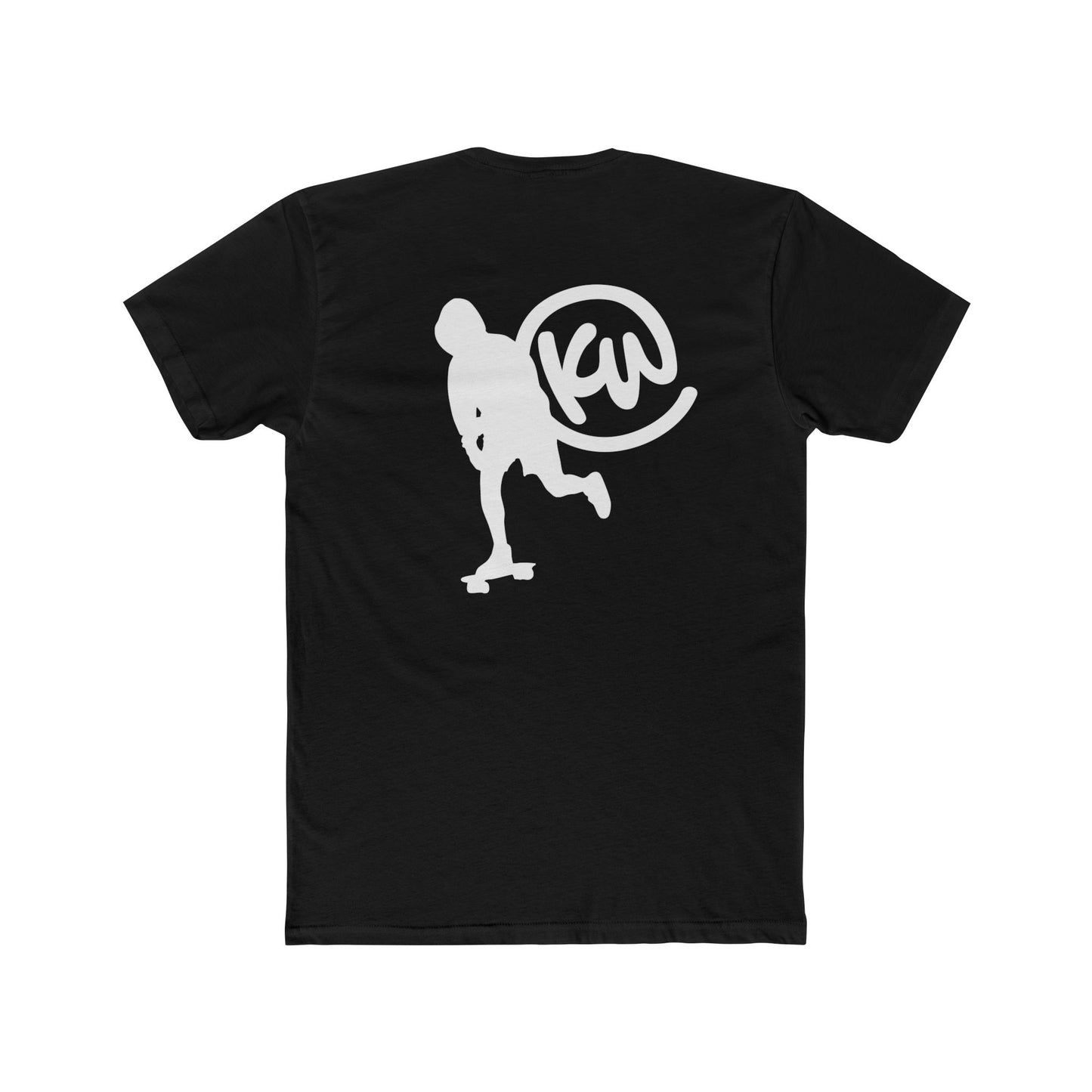 KW Skate Push Cotton T-Shirt - Black