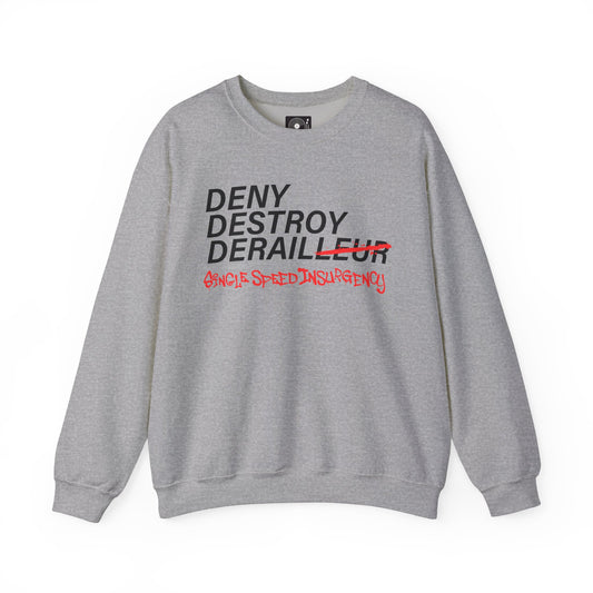DENY DESTROY DERAILLEUR SS Crewneck Sweatshirt
