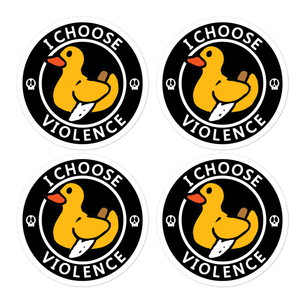 I Choose Violence Sticker