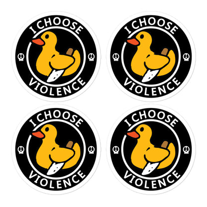 I Choose Violence Sticker
